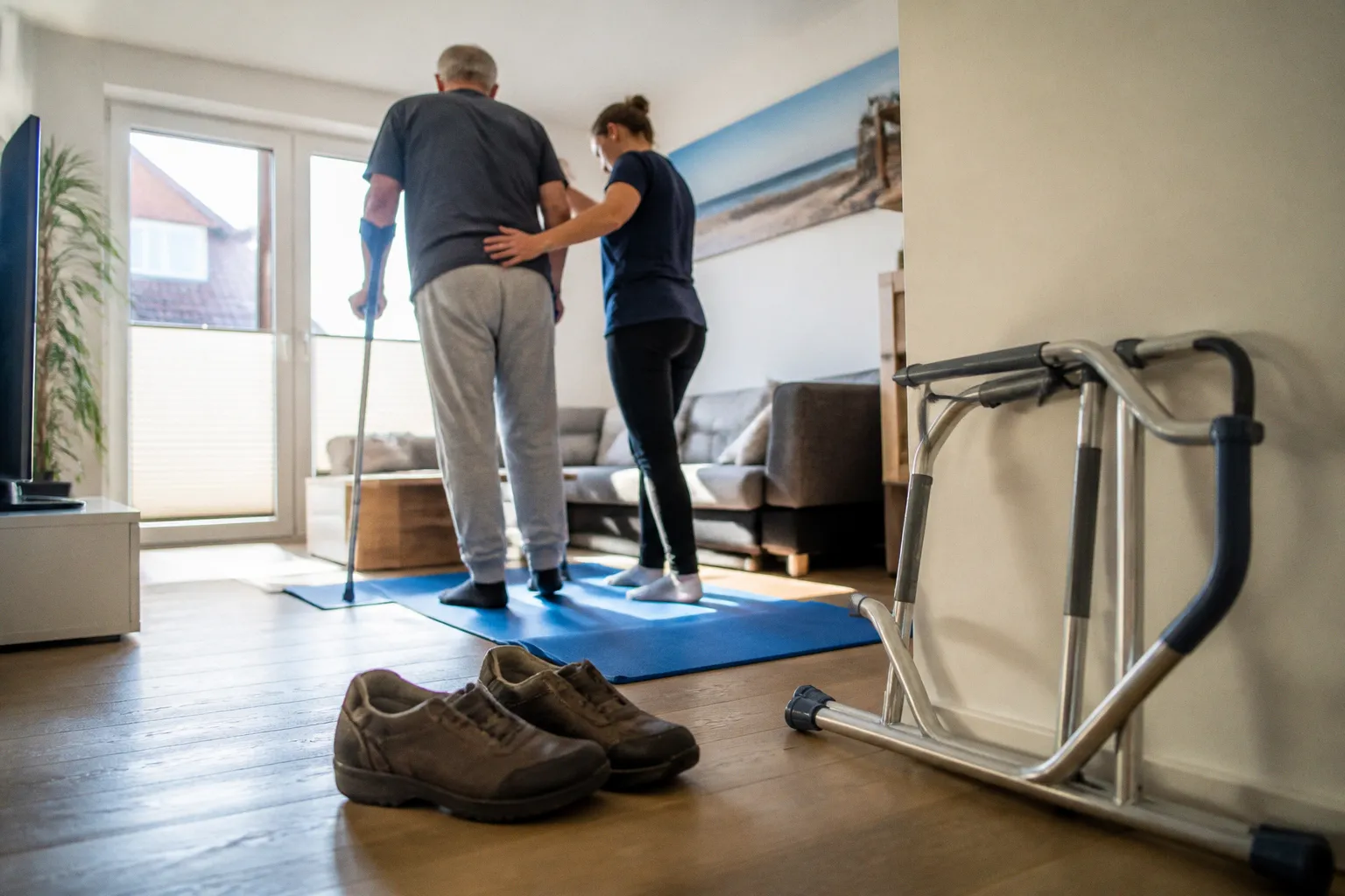 Hüft-OP-Reha zu Hause: Der Weg zurück zur Mobilität