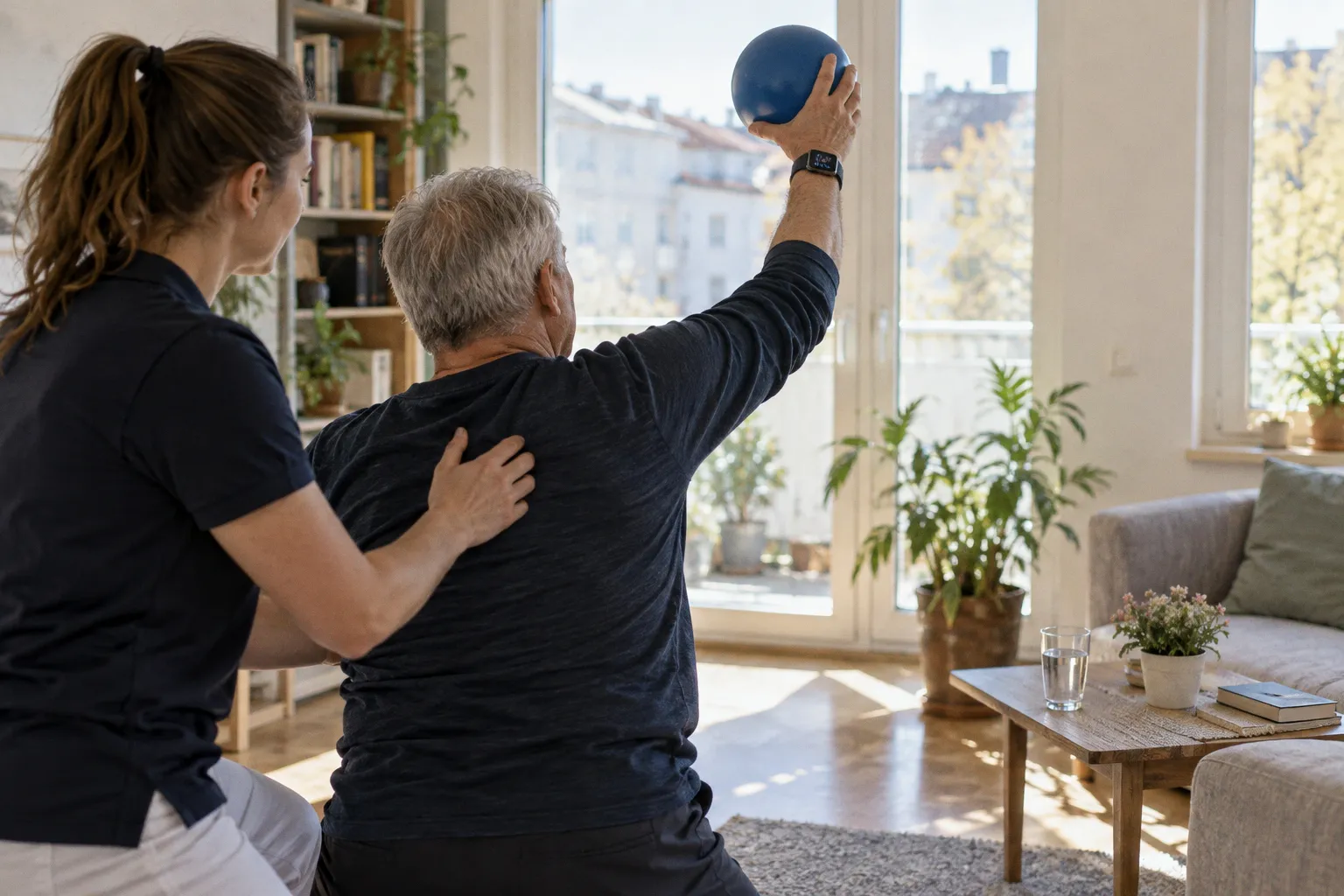 Mehr Bewegung nach dem Schlaganfall: Wie Smartwatch-Tracking und Coaching zu Hause helfen