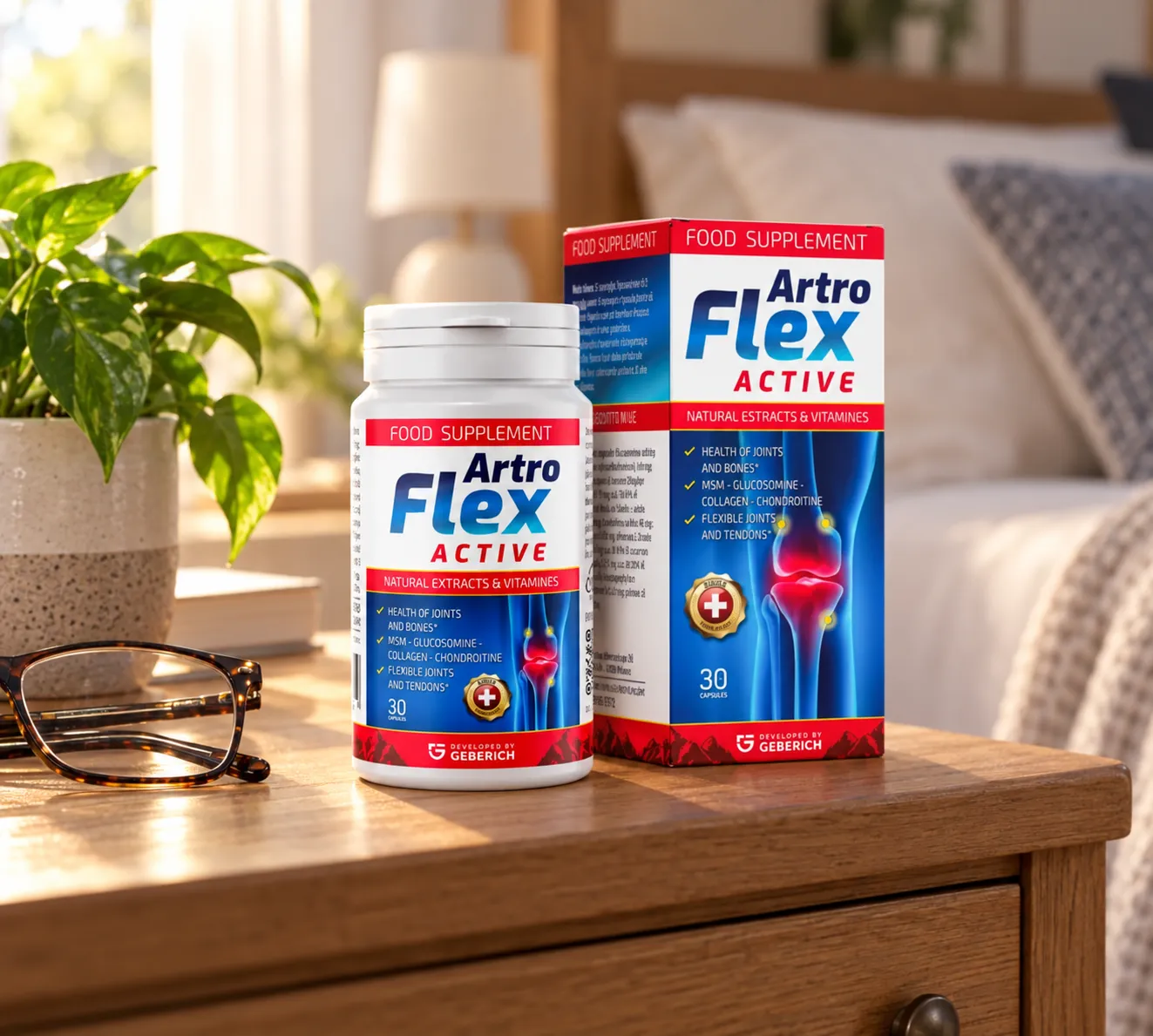 Artroflex Active — Verpackung im Alltag